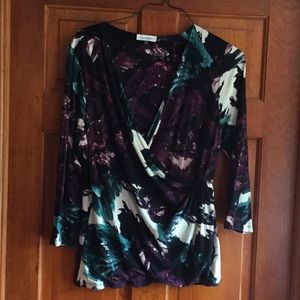 Calvin Klein v-neck crossover top